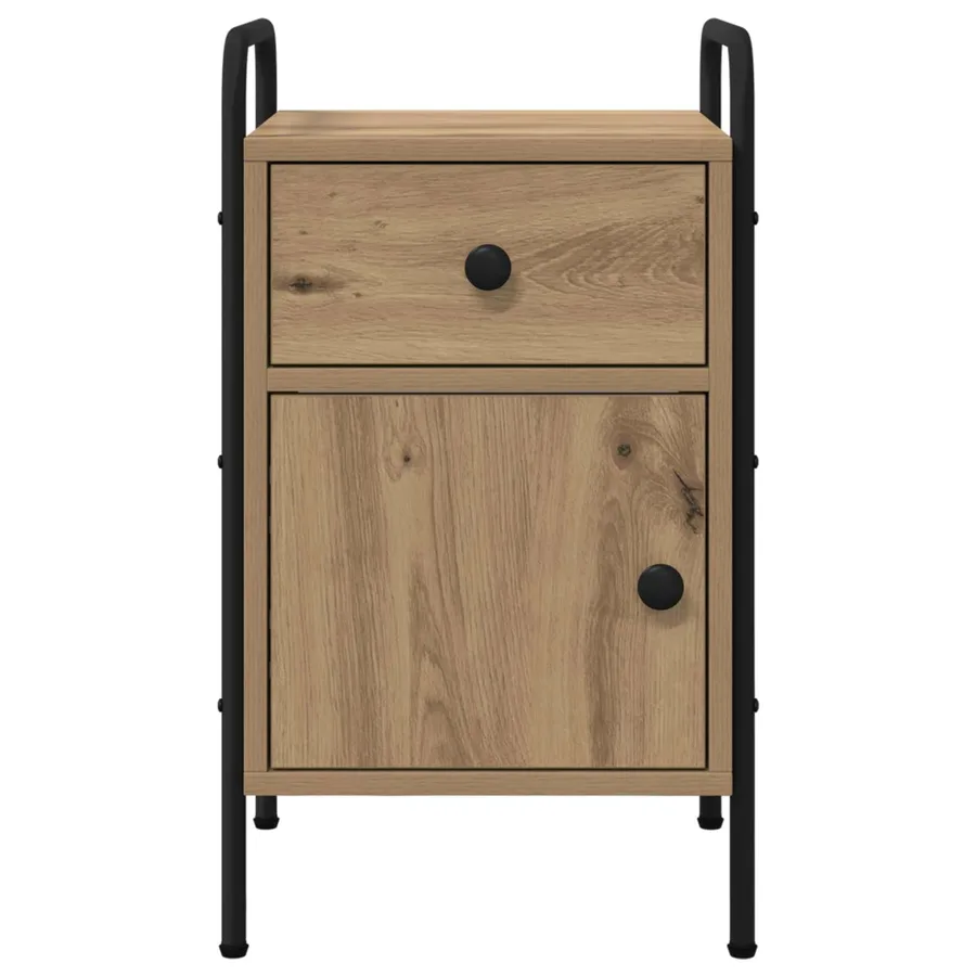 Table de chevet 2 pc Chêne artisanal 35 x 36,5 x 61 cm - 6