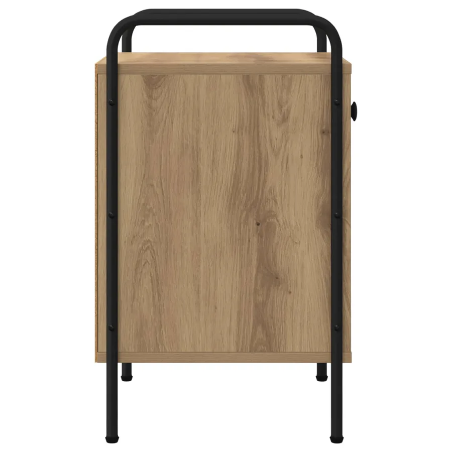 Table de chevet 2 pc Chêne artisanal 35 x 36,5 x 61 cm - 7