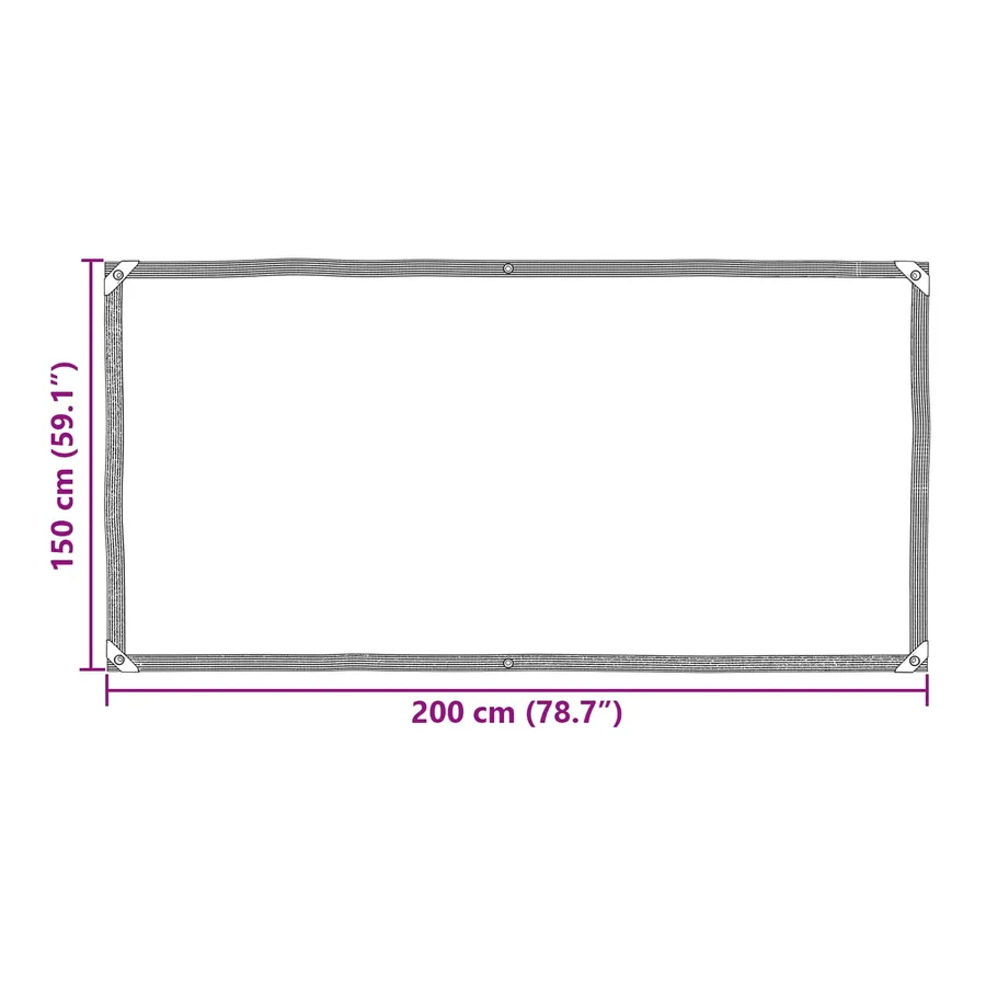 Couverture pour plantes Transparent 2 x 1,5 m PE - 8