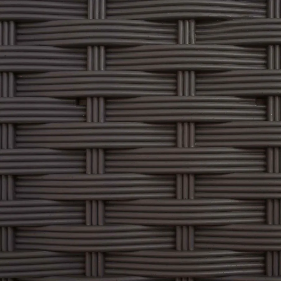 Lit Élevé avec Treillis et Toit Marron 124 x 40 x 129 cm PP - 8