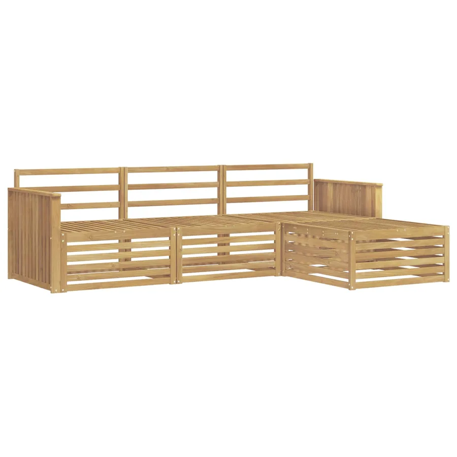 Ensemble de canapés d'extérieur 4 pc Blanc - 2