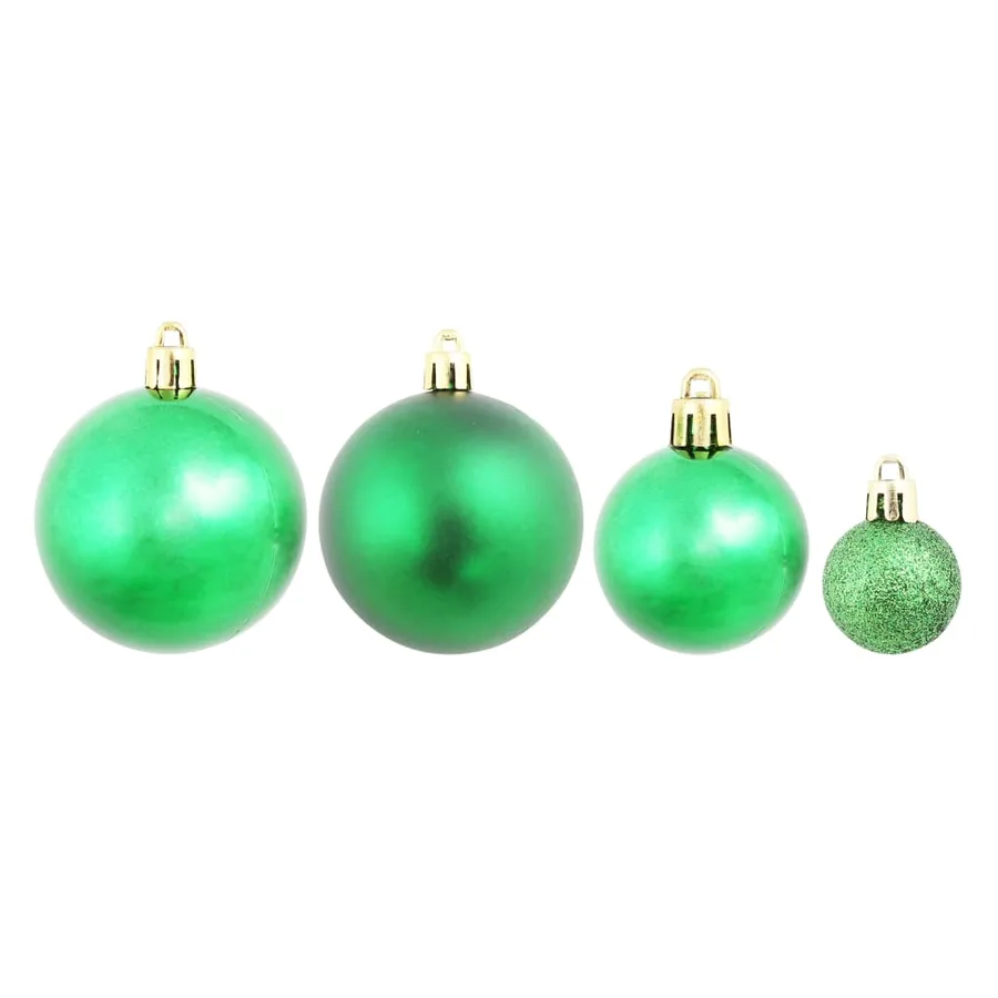 Boules de Noël 100 pcs Rouge/Doré/Vert - 7