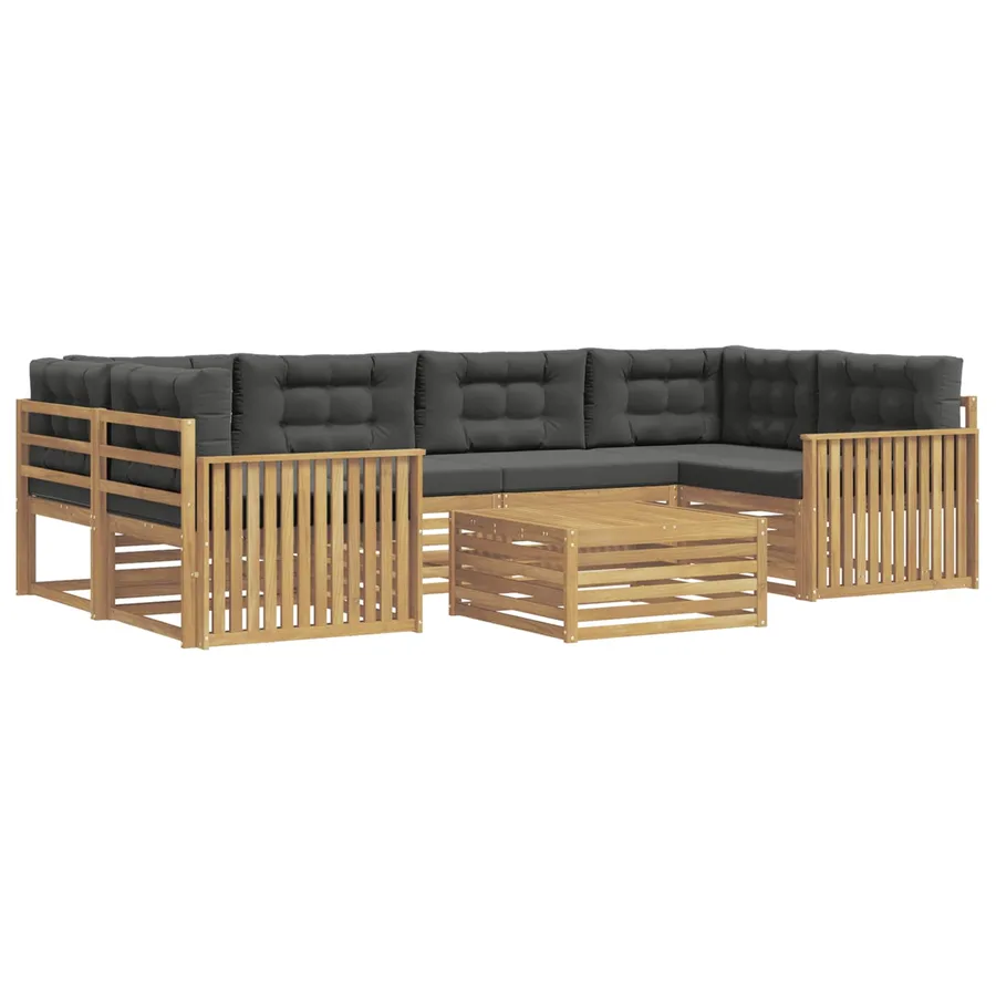 Ensemble de canapés d'extérieur 7 pc Blanc et anthracite - 2