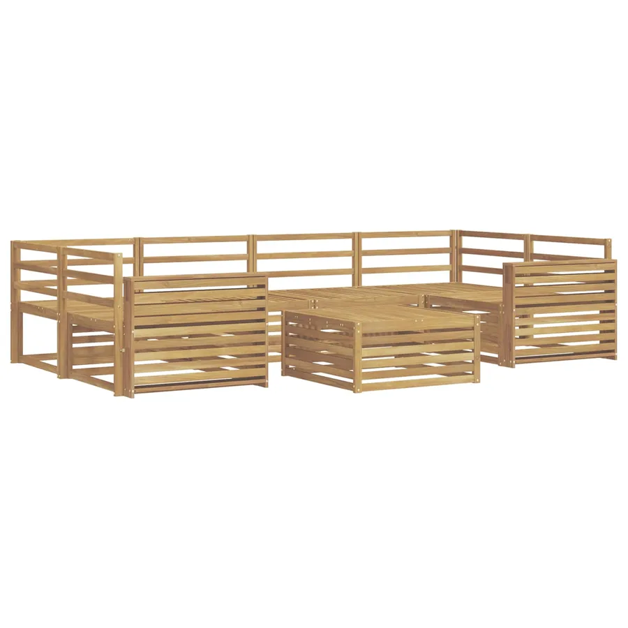 Ensemble de canapés d'extérieur 7 pc Blanc - 2
