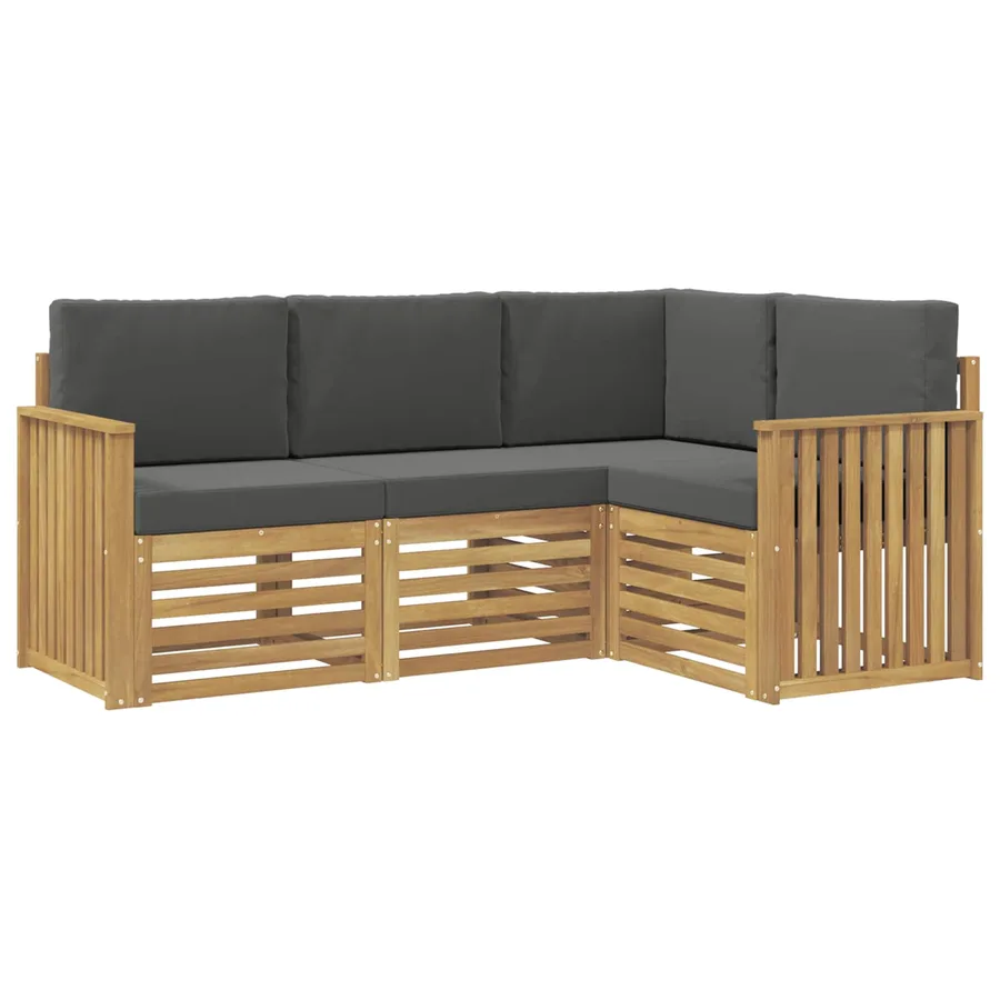 Ensembles de canapés 4 pcs Blanc et anthracite - 2