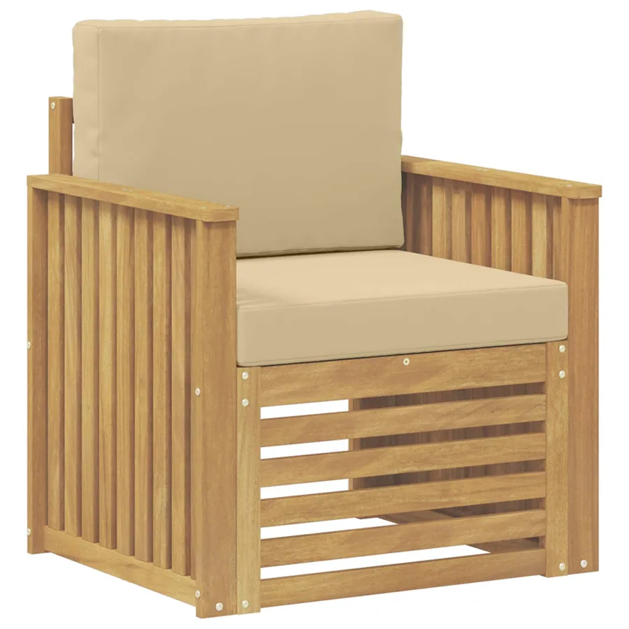Ensemble de canapés d'extérieur Polyester Blanc - 2
