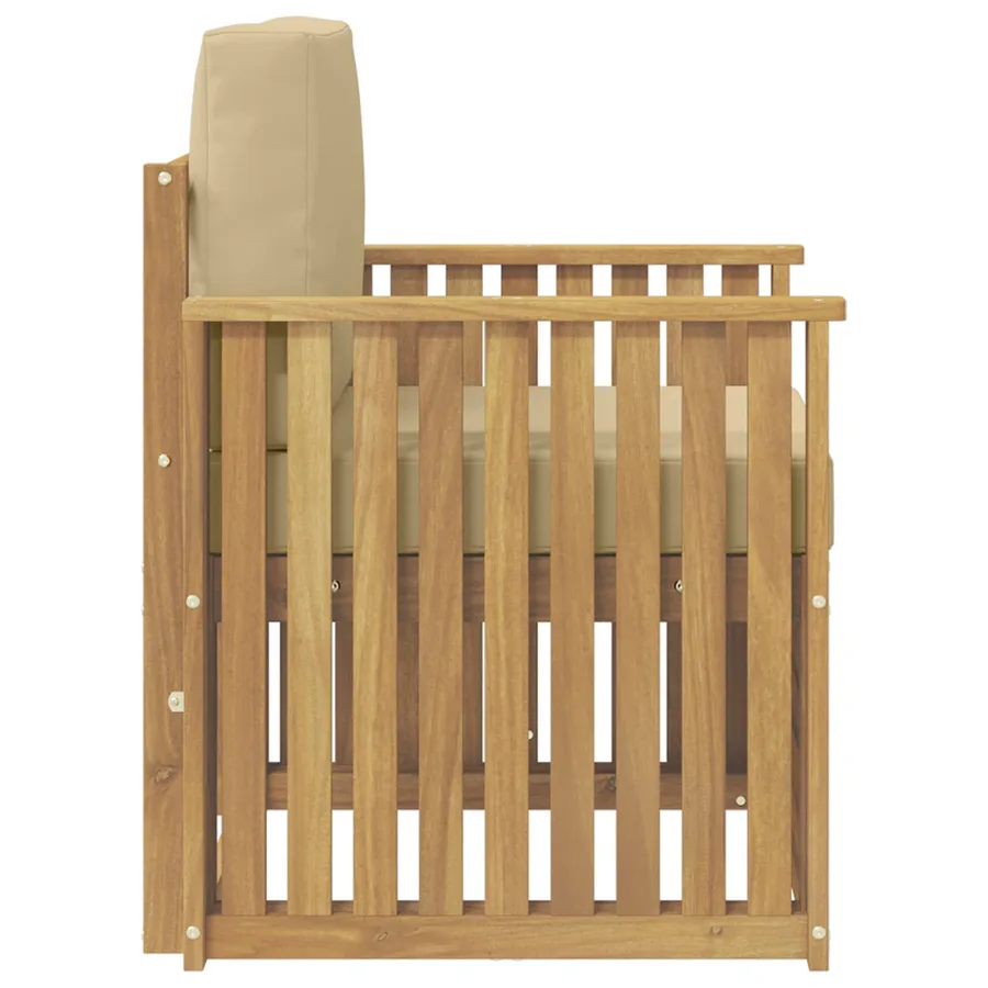 Ensemble de canapés d'extérieur Polyester Blanc - 4