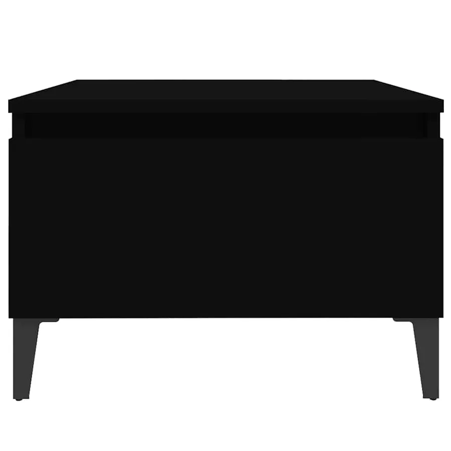 Table d'appoint Noir 50x46x35 cm Bois d'ingénierie - 6