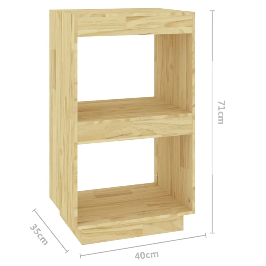 Bibliothèque 40x35x71 cm bois de pin massif - 8
