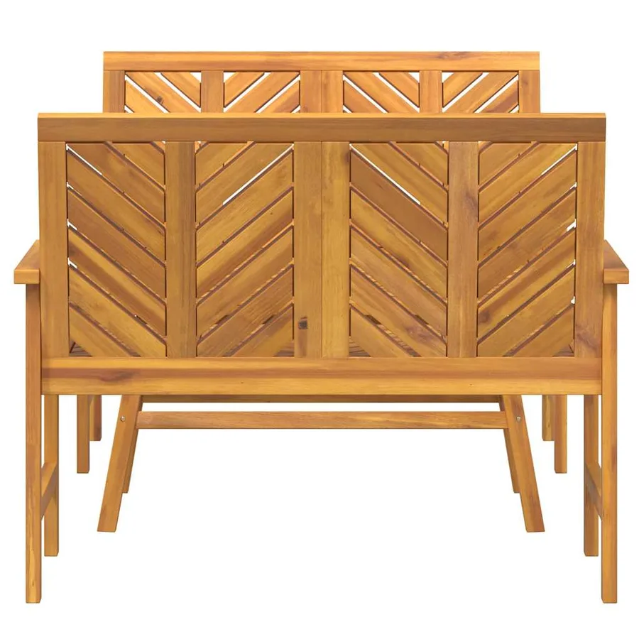 Ensemble de salon de jardin 3 pcs Marron Bois d'Acacia Massif - 7