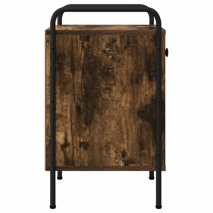 Table de chevet Chêne fumé 35 x 36,5 x 61 cm Bois d'ingénierie - 5