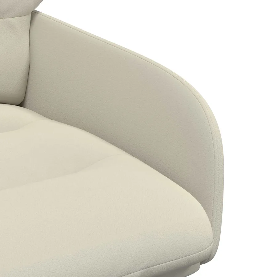 Chaises de salle à manger pivotantes 6 pcs Simili cuir Crème - 6