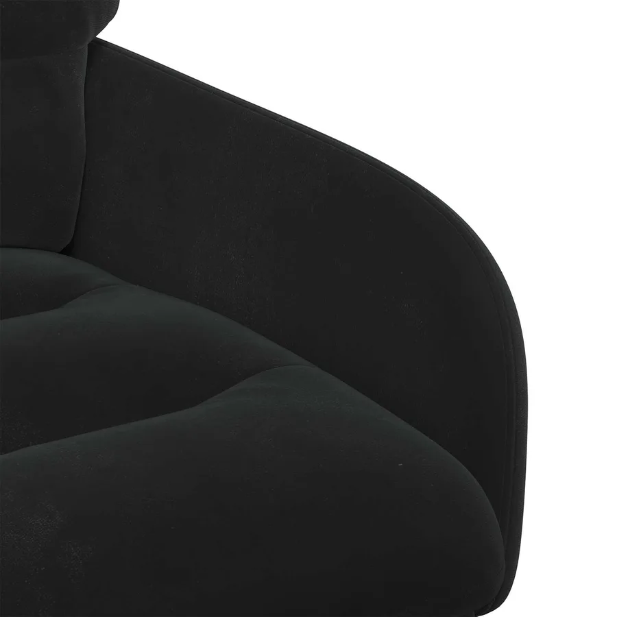 Chaises de salle à manger 6 pcs Velours Noir 59 x 59,5 x 90 cm - 6