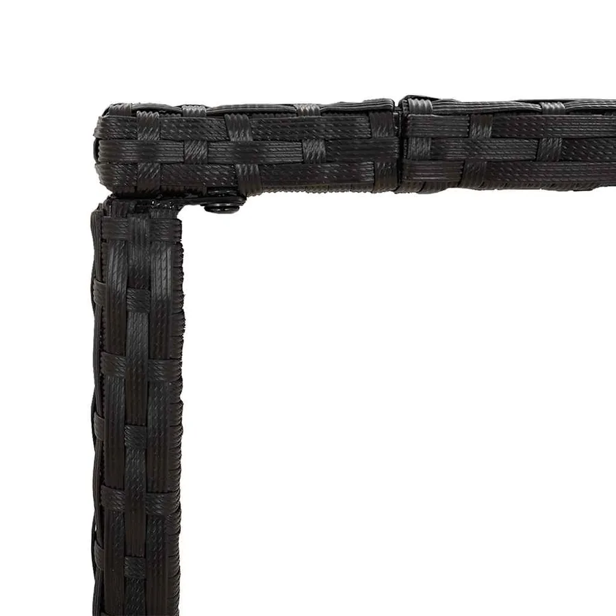 Ensemble de bar de jardin 5 pcs noir résine tressée - 7