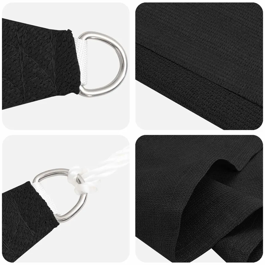 Voile d'ombre Noir 7 x 5 x 5 m HDPE - 2