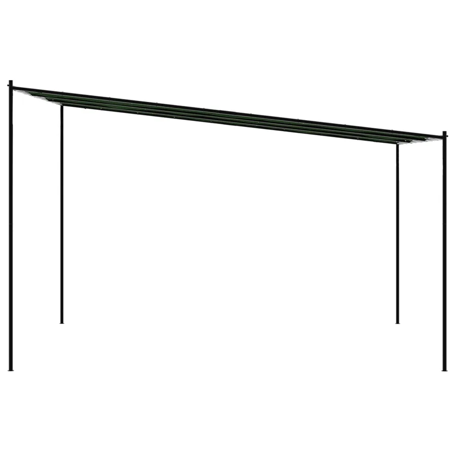 Pavillon 4 x 3,98 x 2,67 m Vert Polyester et Acier - 5