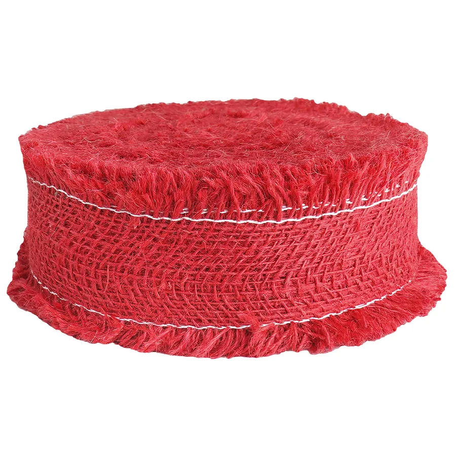 Rouleau de jute Rouge 5 x 2500 cm - 2