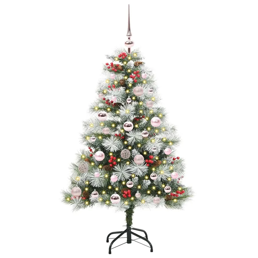 Sapin de Noël artificiel Vert et blanc 120 cm - 3