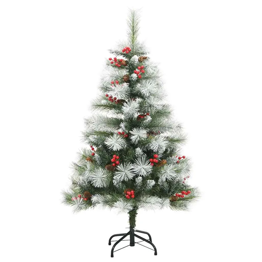Sapin de Noël artificiel Vert et blanc 120 cm - 5