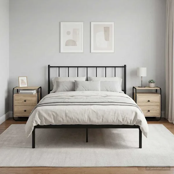 Table de chevet 2 pc Chêne Sonoma Bois d'ingénierie
