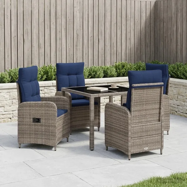 Ensemble de repas extérieur 5 pcs polyrotin