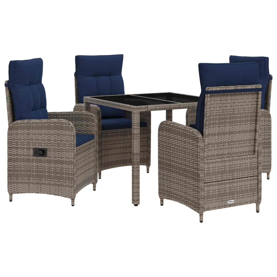 Ensemble de repas extérieur 5 pcs polyrotin - 2