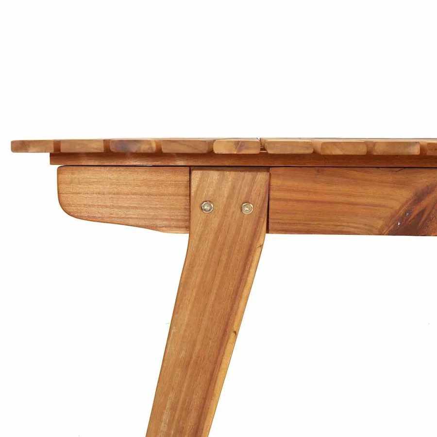 Ensemble à manger de jardin 5 pcs Bois d'acacia solide - 10