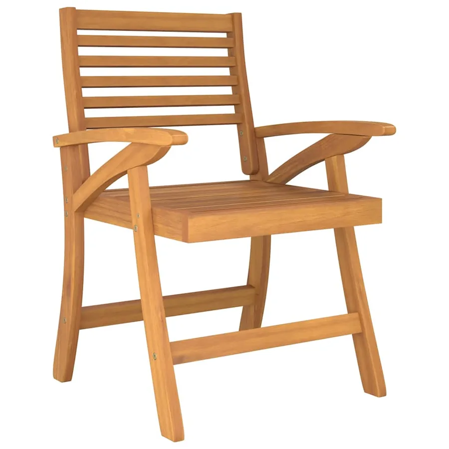 Ensemble à manger de jardin 5 pcs Bois d'acacia solide - 5