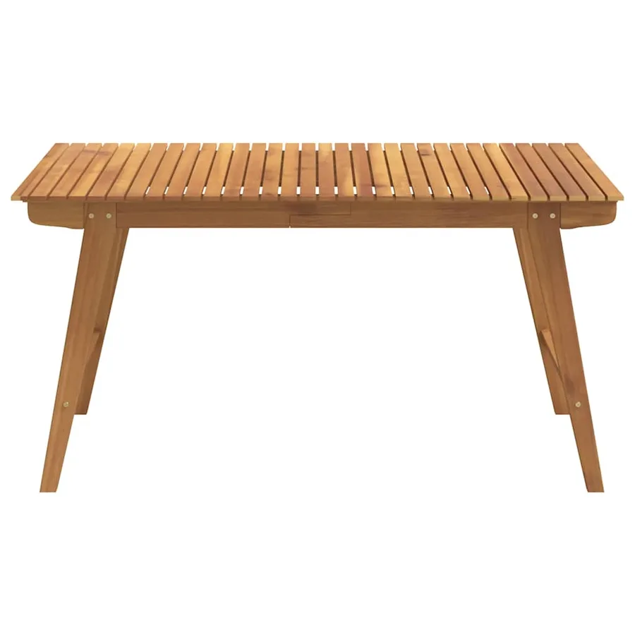 Ensemble à manger de jardin 5 pcs Bois d'acacia solide - 8