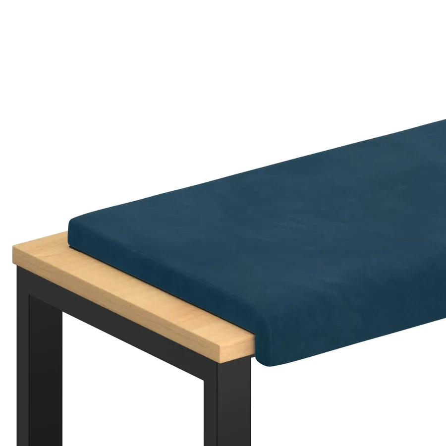 Coussin de banc Velours (V) Bleu Profondeur 35 cm - 2
