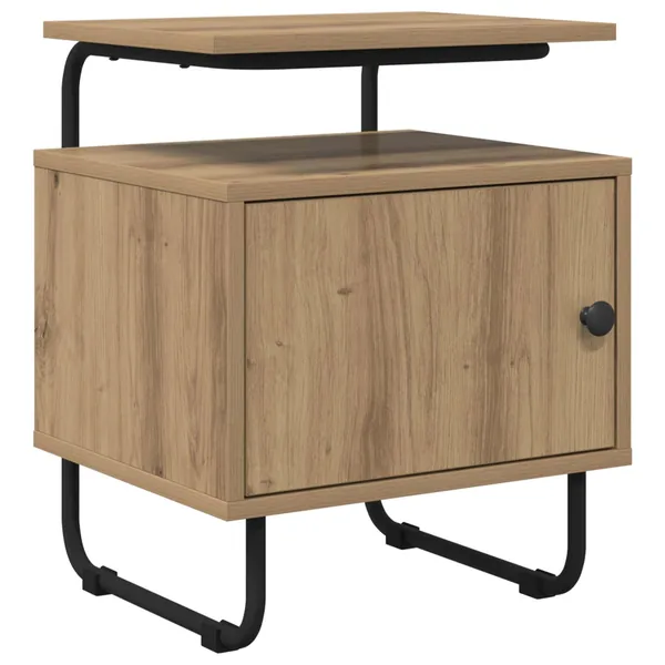 Table de chevet Chêne artisanal Bois d'ingénierie