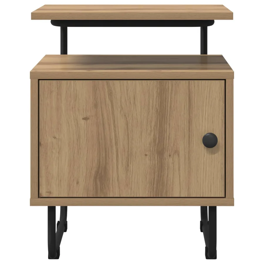 Table de chevet Chêne artisanal Bois d'ingénierie - 4