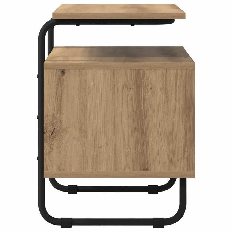 Table de chevet Chêne artisanal Bois d'ingénierie - 5