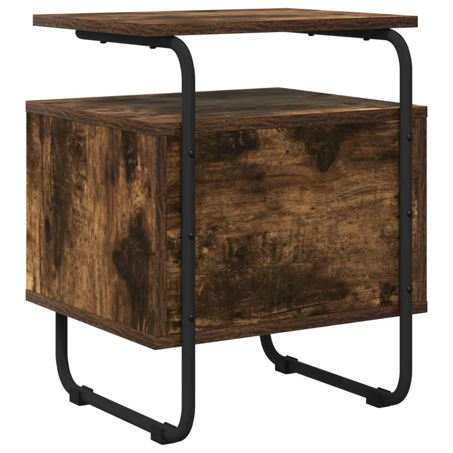 Table de chevet Chêne fumé Bois d'ingénierie - 6