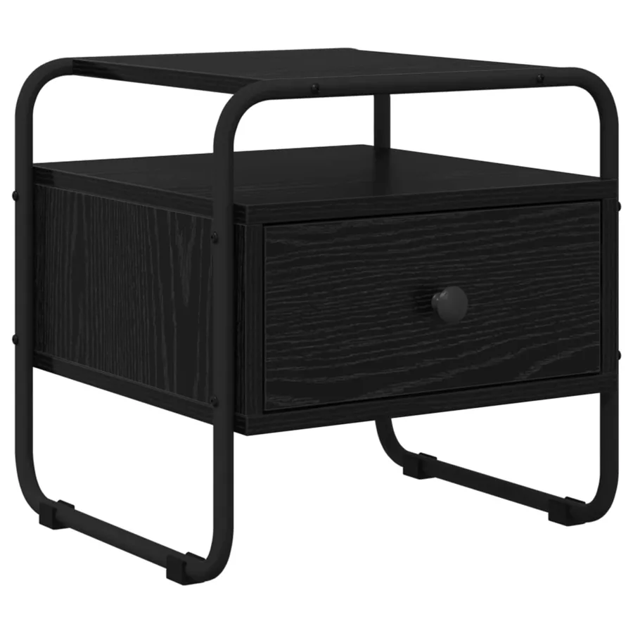 Table de chevet 2 pc Chêne noir Bois d'ingénierie - 4