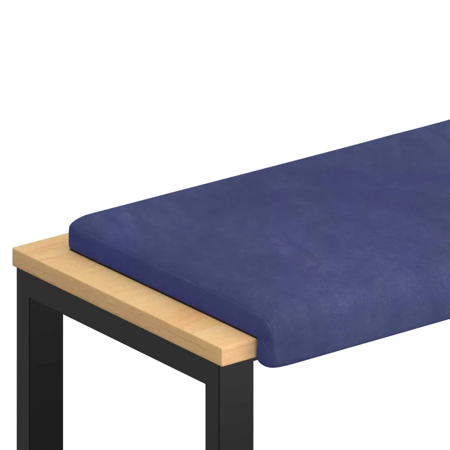 Coussin de banc Velours (V) Bleu police Profondeur 35 cm - 2