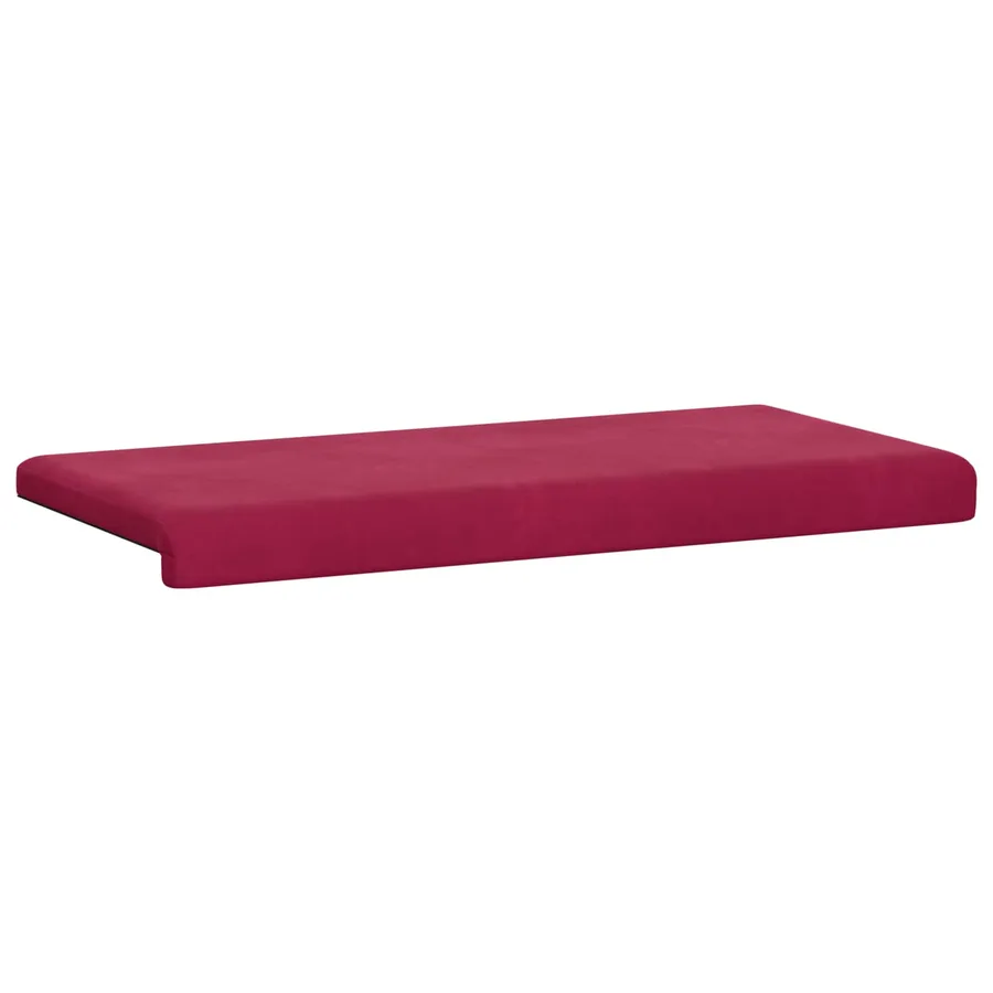 Coussin de banc Velours (V) Bordeaux Profondeur 35 cm - 5