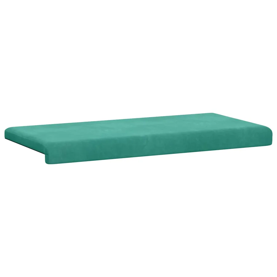 Coussin de banc Velours (V) Turquoise Profondeur 35 cm - 5
