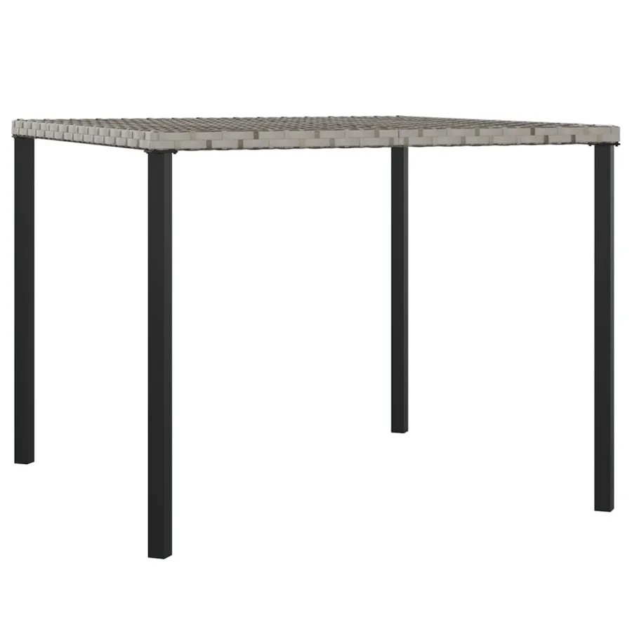 Ensemble à manger jardin 6pcs et coussins gris résine tressée - 9