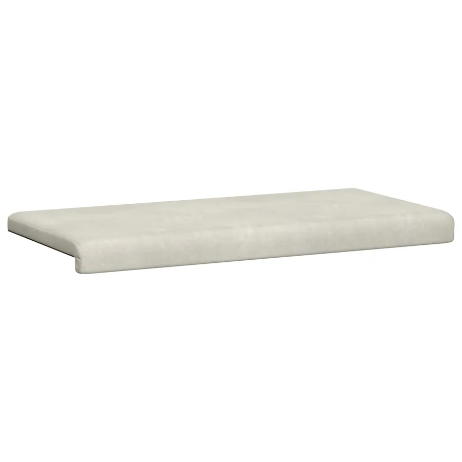 Coussin de banc Velours (V) Crème Profondeur 35 cm - 5