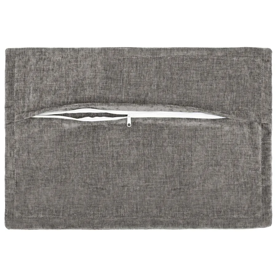 Housse de coussin 2 pcs HOUTEN Gris foncé 50 x 75 cm - 3
