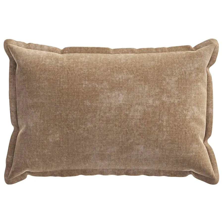 Housse de coussin 6 pcs HOUTEN Marron 50 x 70 cm Tissu Chenille - 2