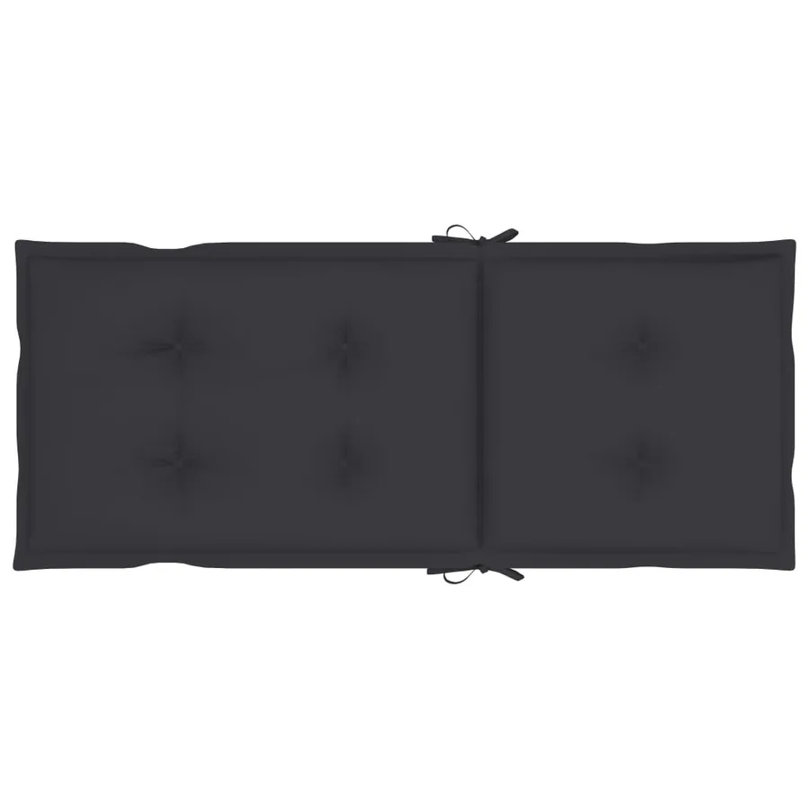 Chaises inclinables de jardin lot de 6 et coussins Bois acacia - 9
