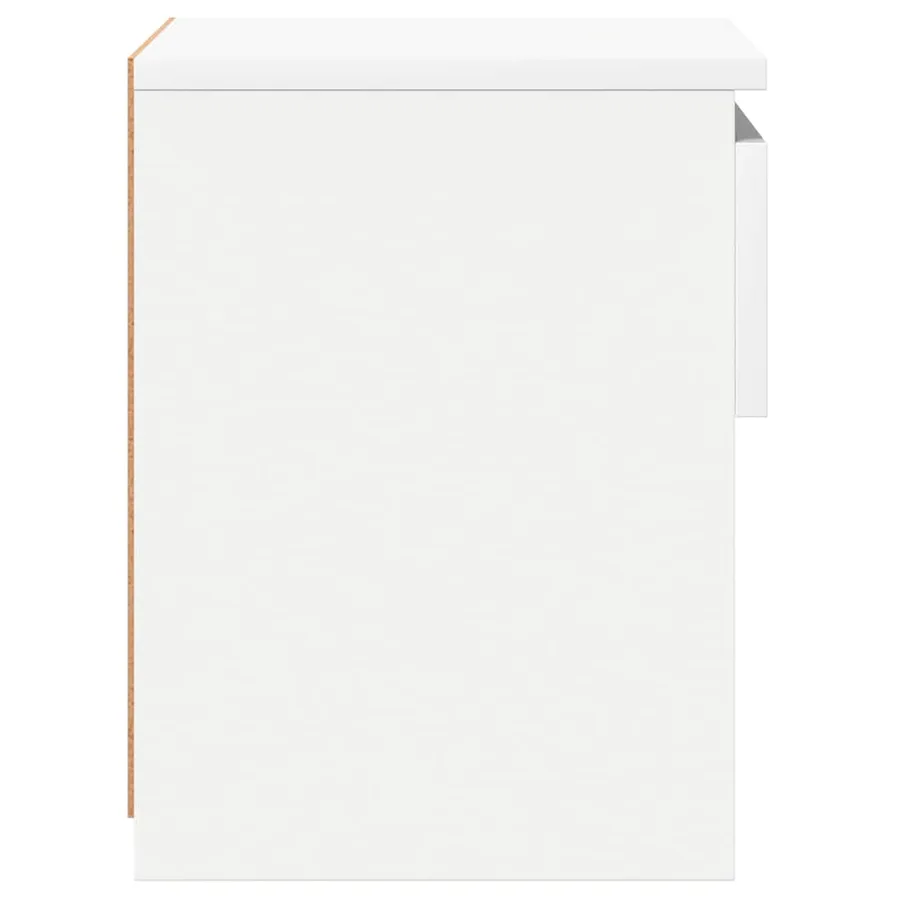 Tables de chevet 2 pcs Blanc 40x30x39 cm Bois d'ingénierie - 7