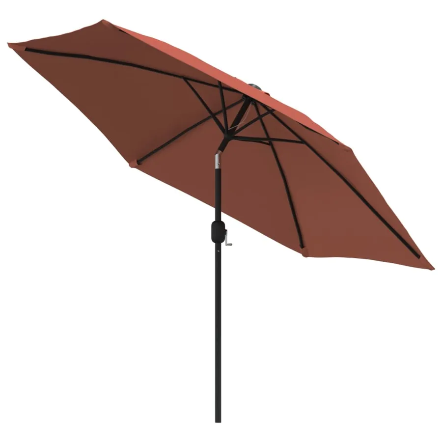 Parasol de jardin avec mât en métal terre cuite 300 cm - 3