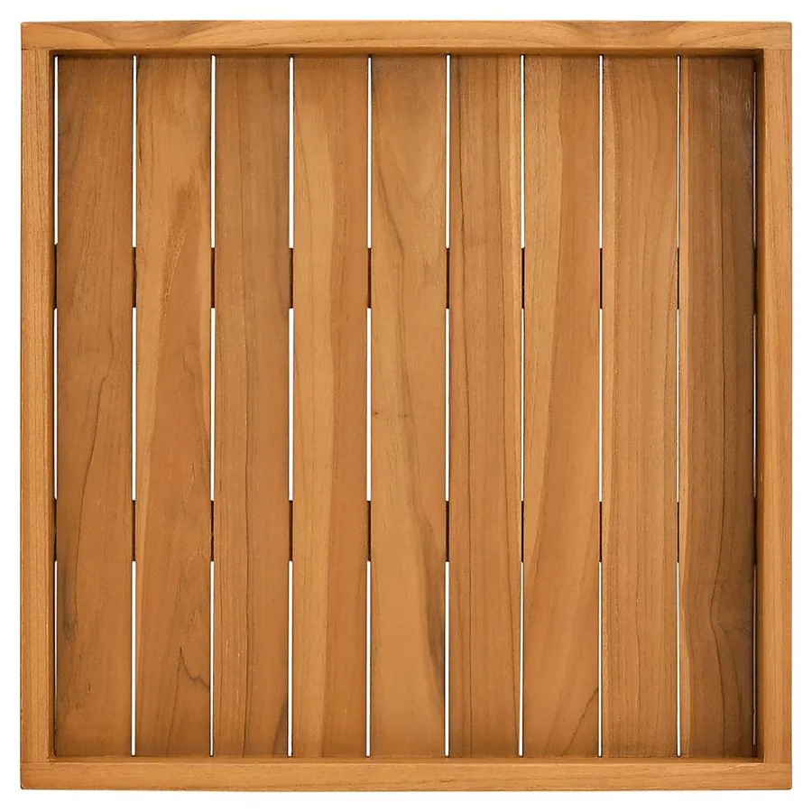 Plateau de service 50x50 cm Bois de teck massif - 5