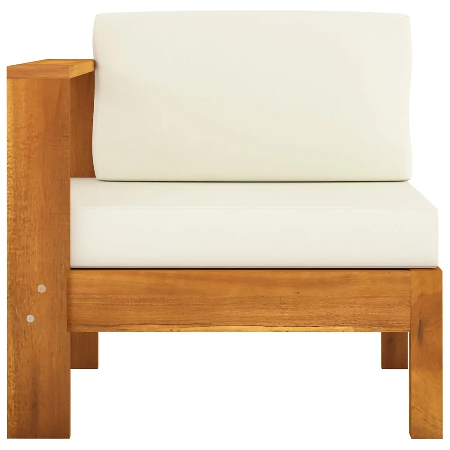 Salon de jardin 7 pièces avec coussins 100 x 60 cm Bois d'acacia - 14