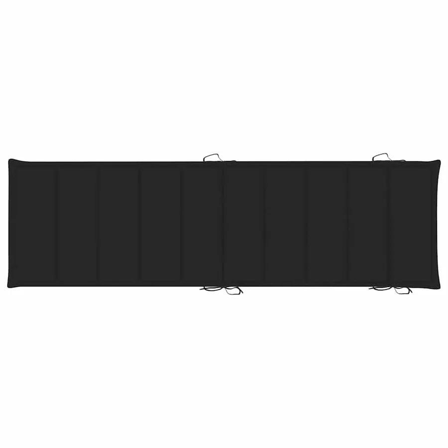 Chaises longues lot de 2 avec coussins Bois d'acacia solide - 10