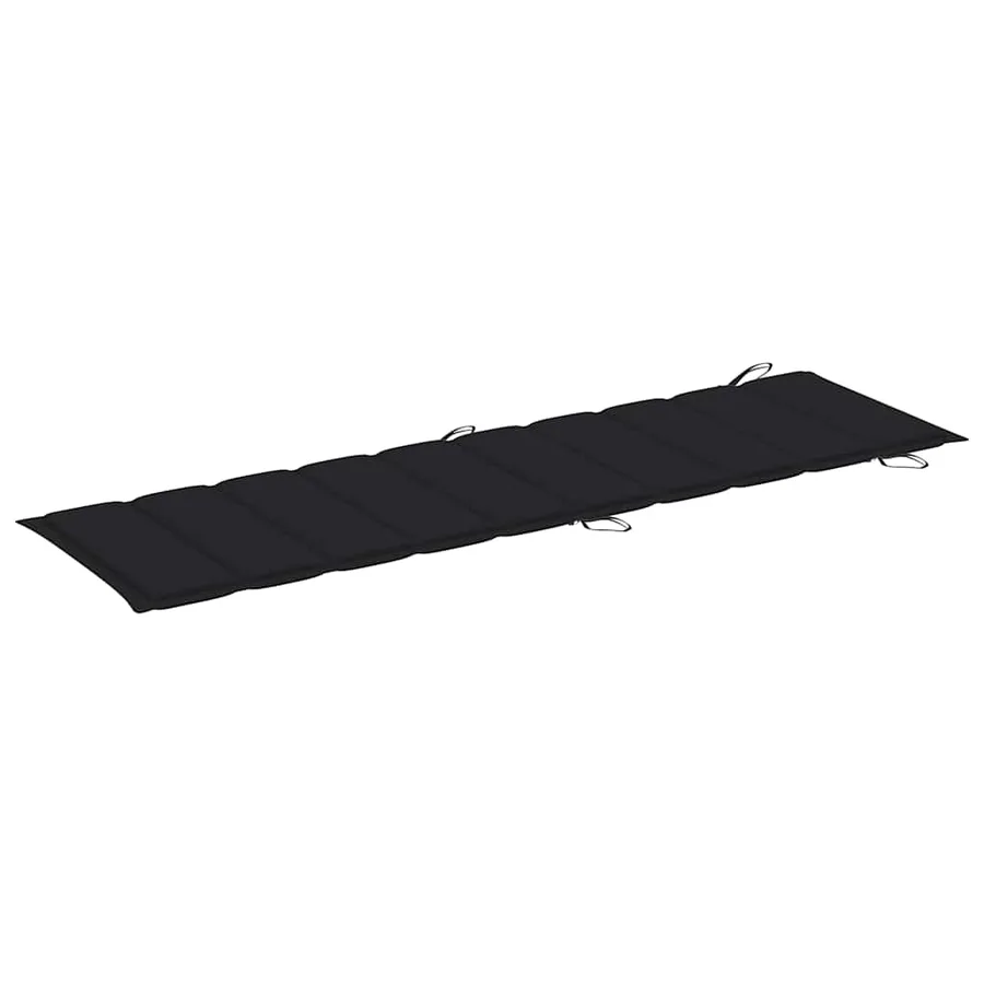 Chaises longues lot de 2 avec coussins Bois d'acacia solide - 8