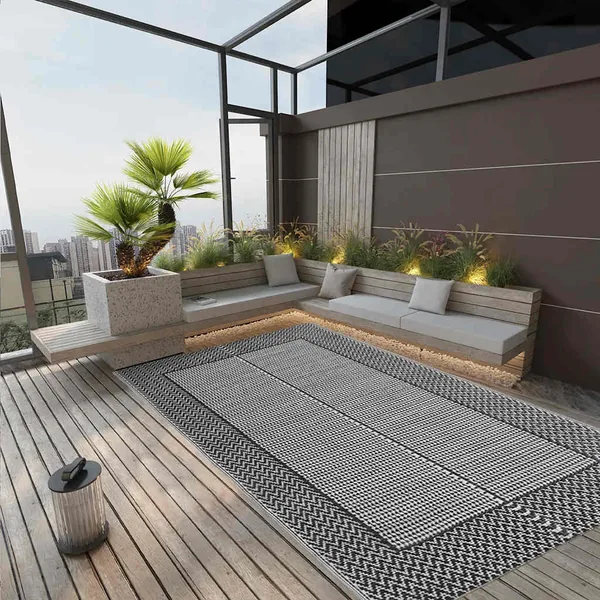 Tapis d'extérieur ARAKIL Gris 160x230 cm PP
